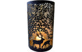 Chalet Windlicht 15x15x20cm schwarz