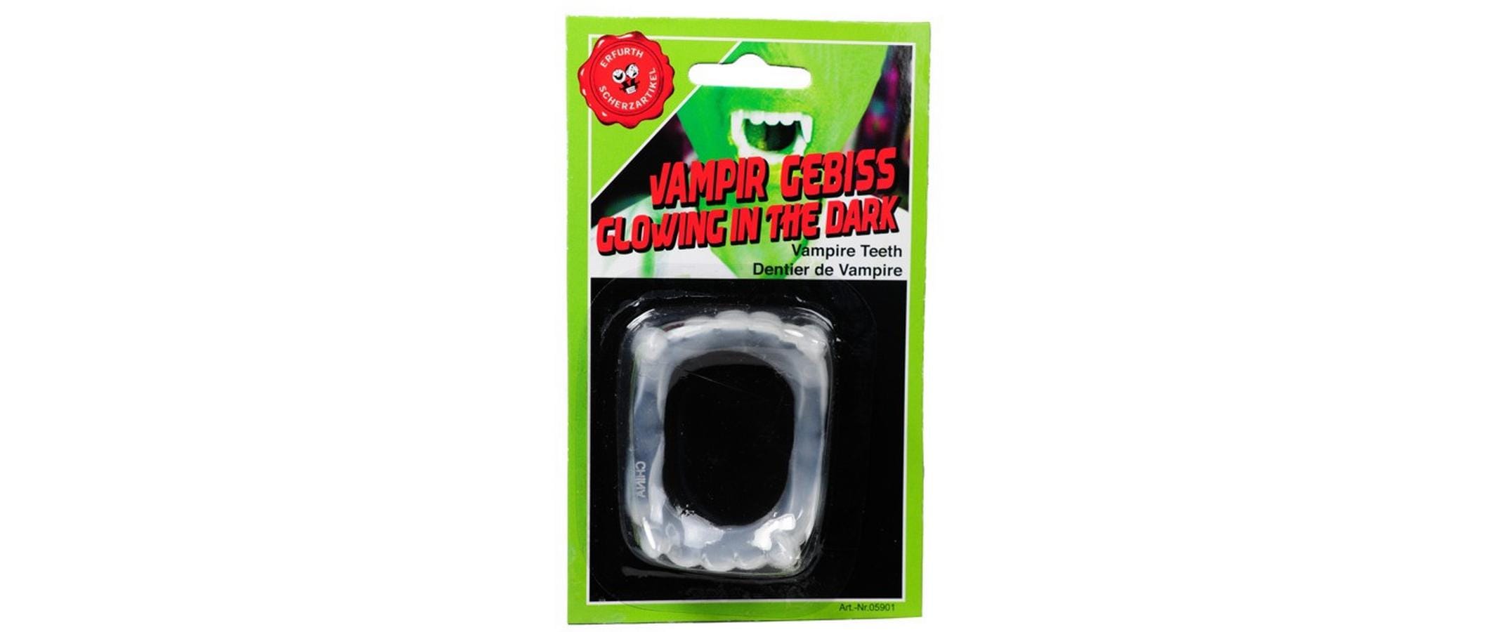 Halloween Vampirgebiss Glow in the dark