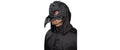 Halloween Maske Rabe Unisize mit Gummiband