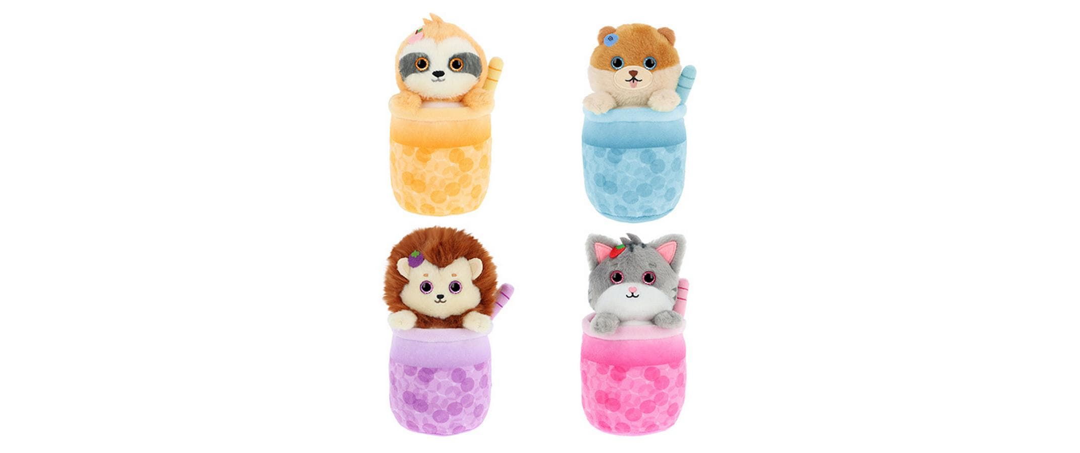 Bubble Tea Tiere assortiert 15cm