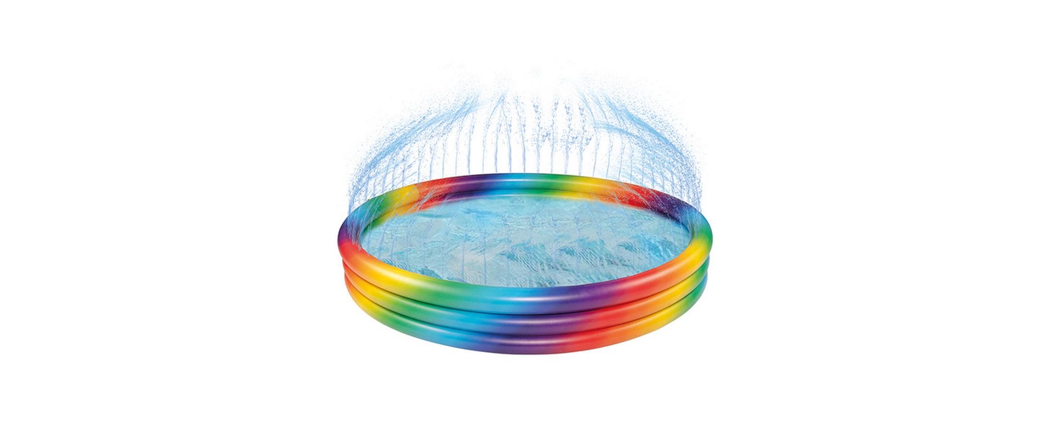Pool Rainbow mit Sprinkler ca. 150 x 25cm, 3 Ringe