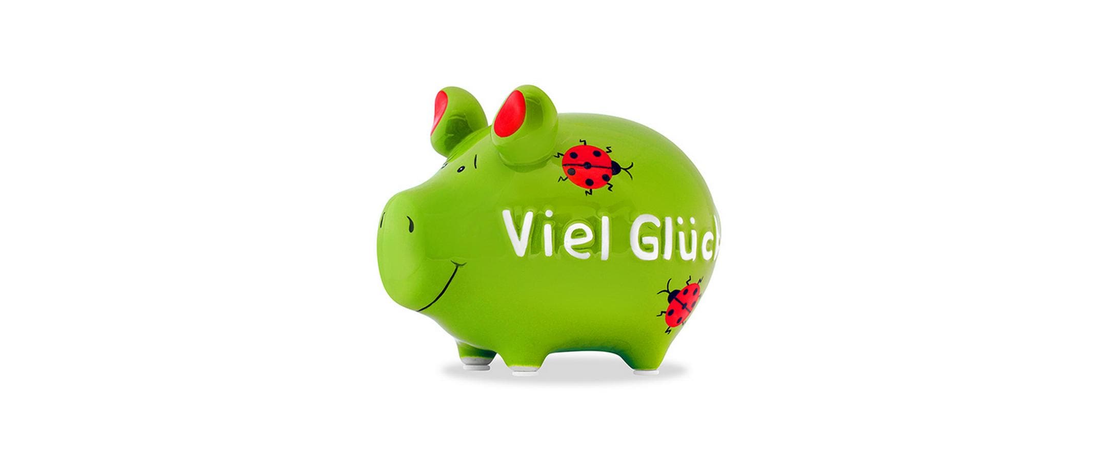 Sparschwein Viel Glück 12.5x9x9cm