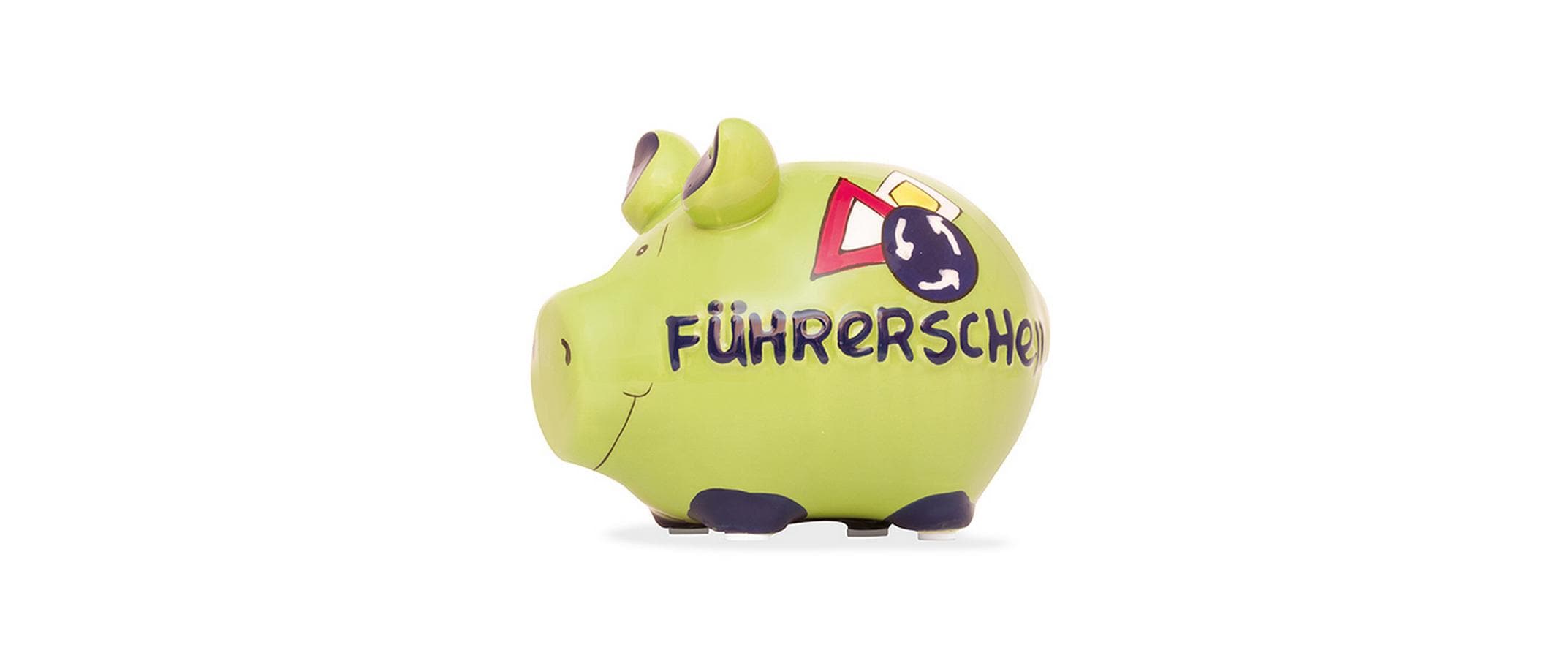 Sparschwein Führerschwein 12.5x9x9cm