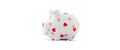 Sparschwein Herzchen-Schwein 12.5x9x9cm