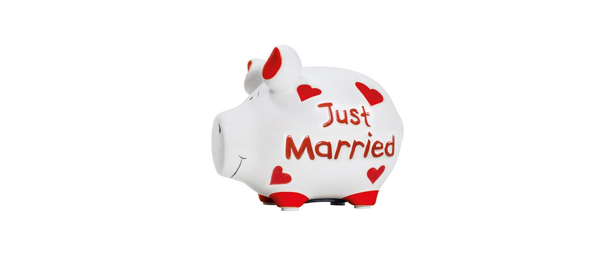 Sparschwein Just Married 12.5x9x9cm