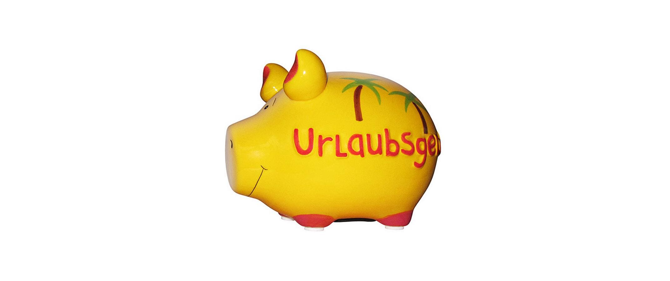 Sparschwein Urlaubsgeld 12.5x9x9cm