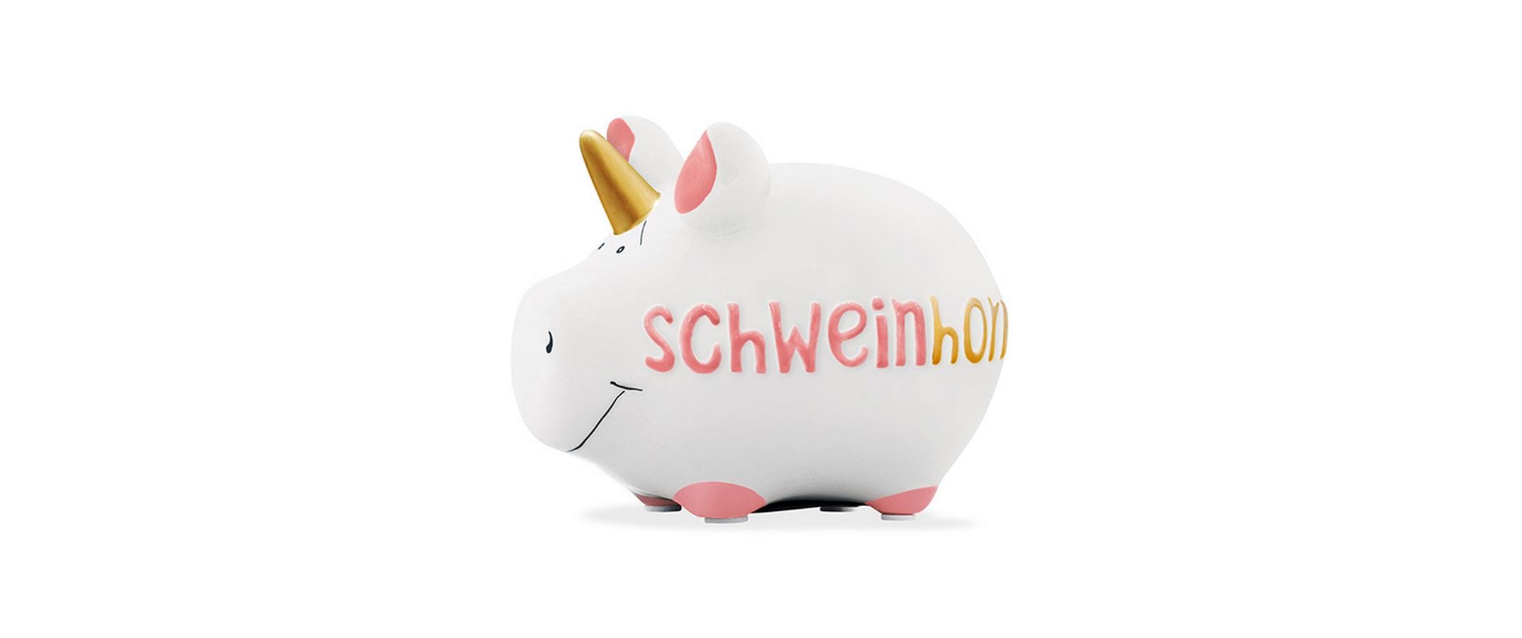 Sparschwein Schweinhorn 12.5x9x9cm