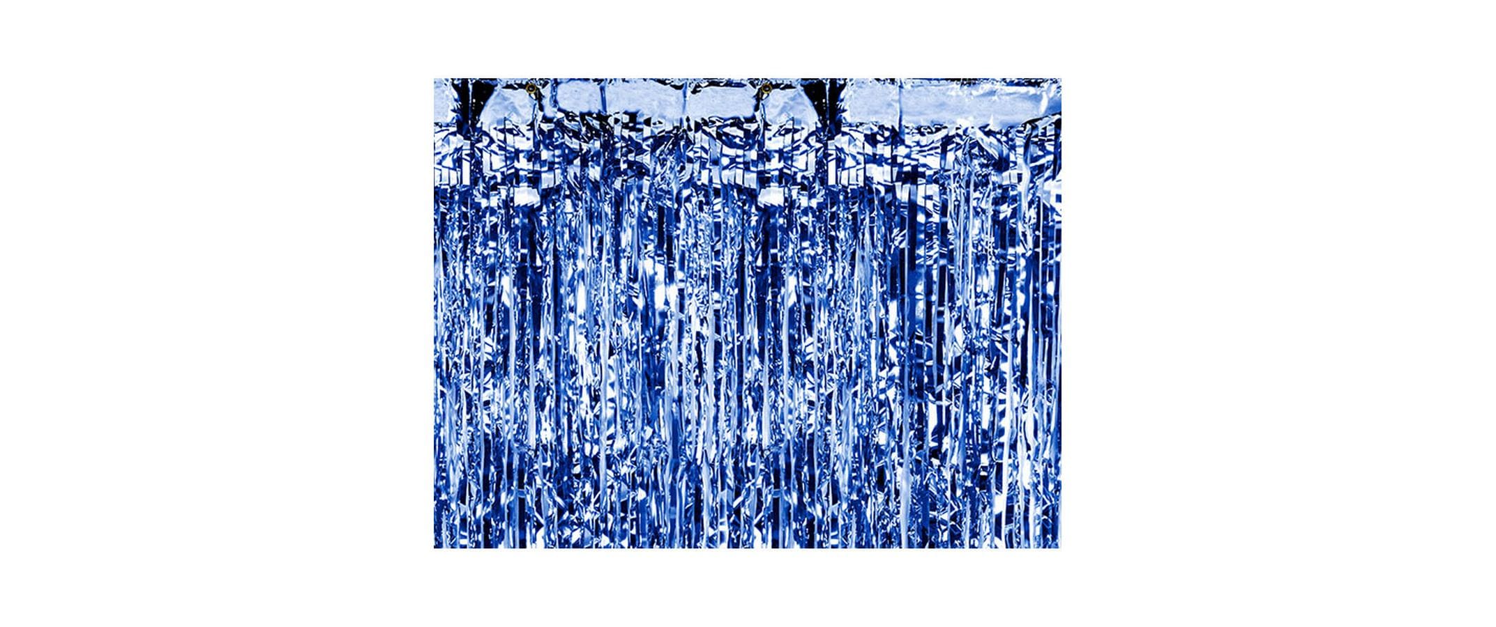 Partydeco Vorhang 90 x 250 cm, dunkelblau