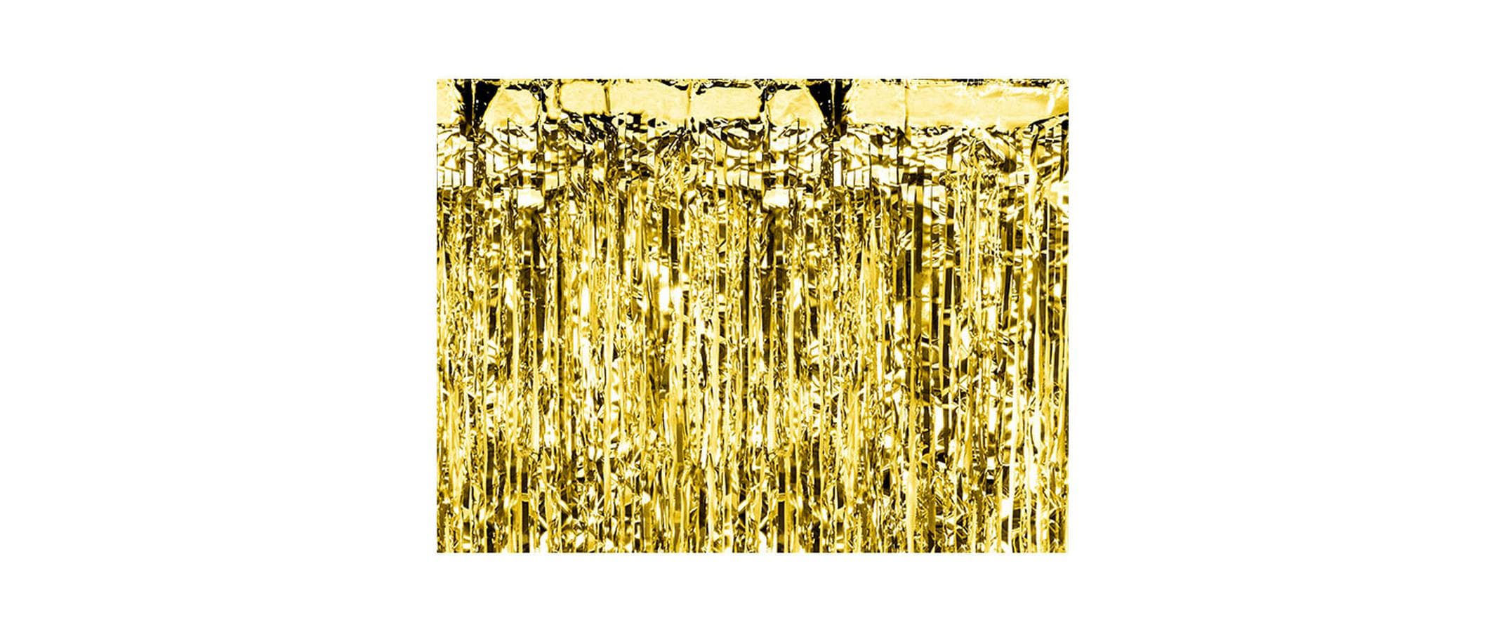 Partydeco Vorhang 90 x 250 cm, gold