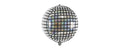 Partydeco Folienballon Disco Ball silber, 40 cm, 1 Stück