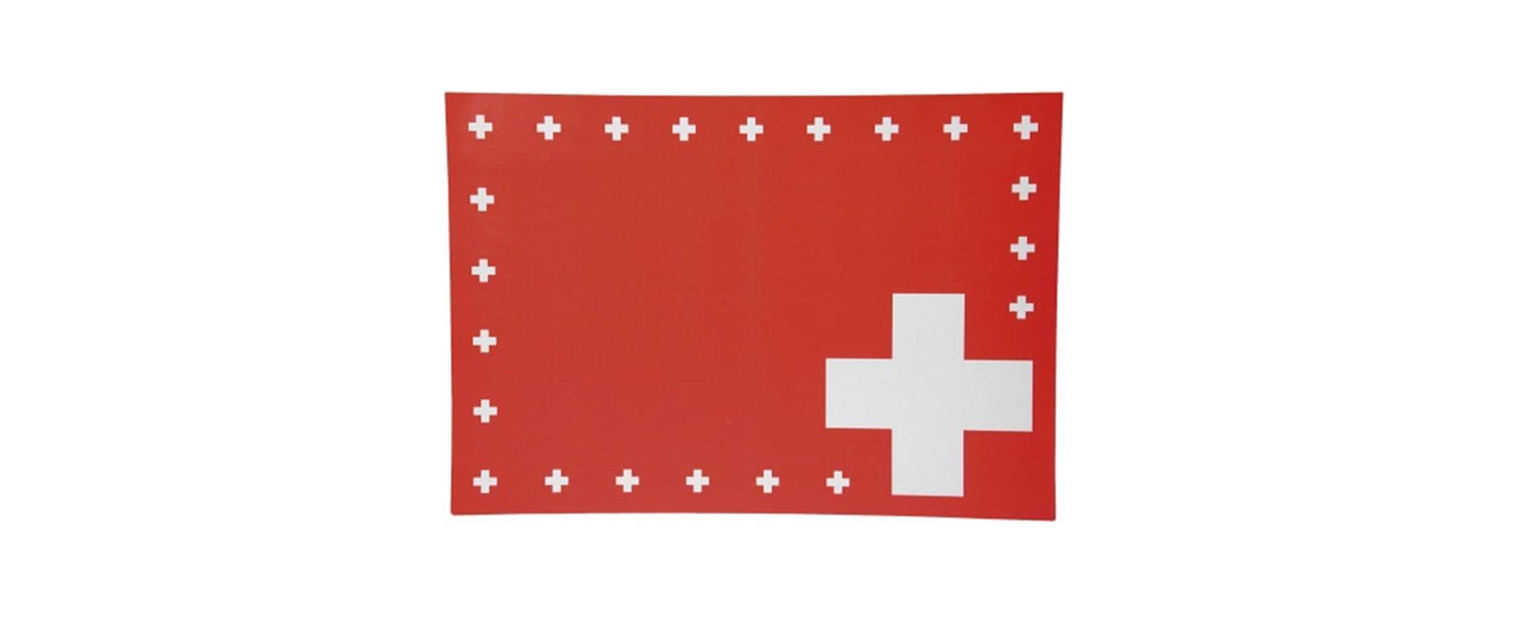 CH Tischsets Schweizerkreuz 40x30cm, 8 Stück