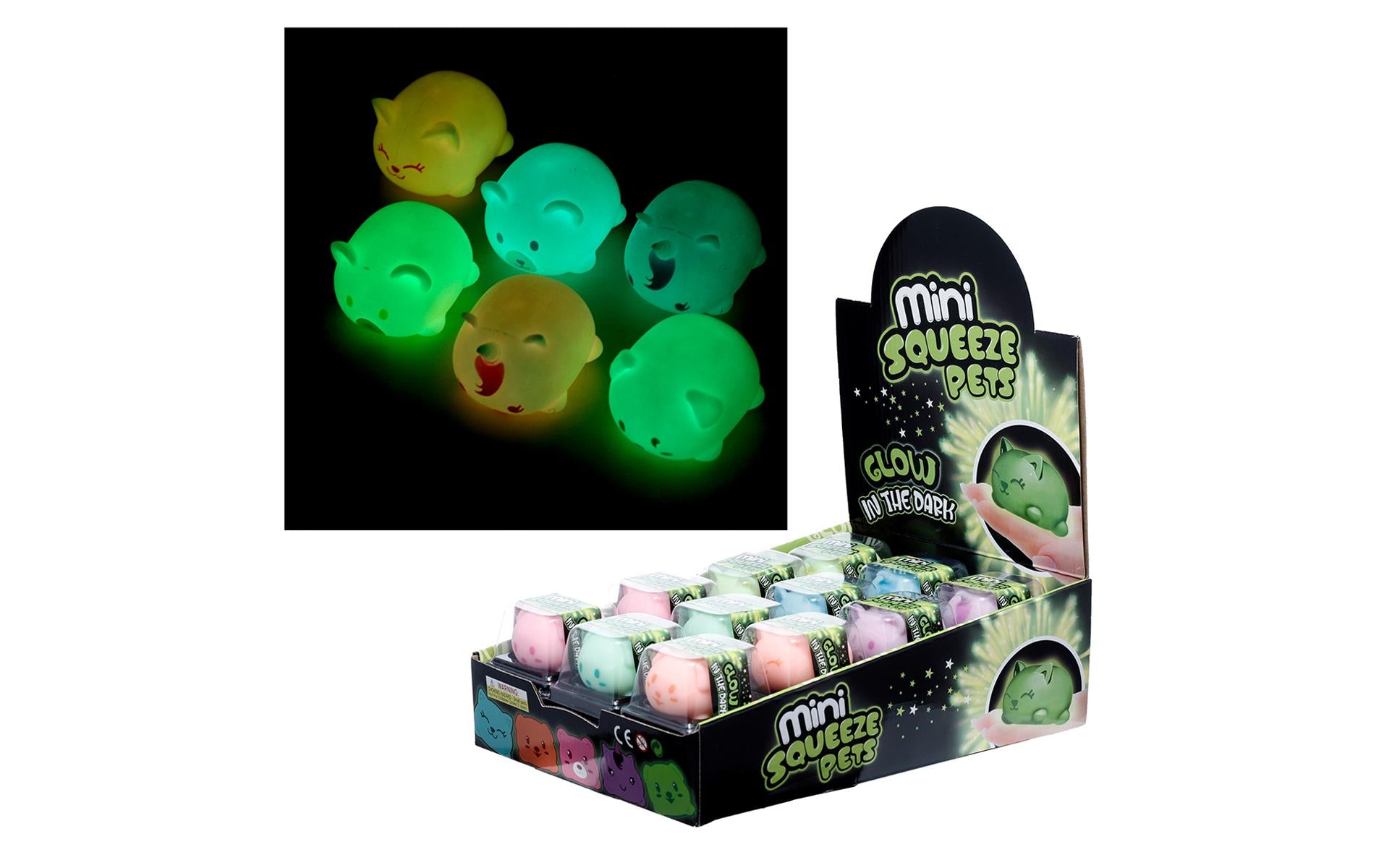 Stretchy Cat Glow in the Dark assortiert