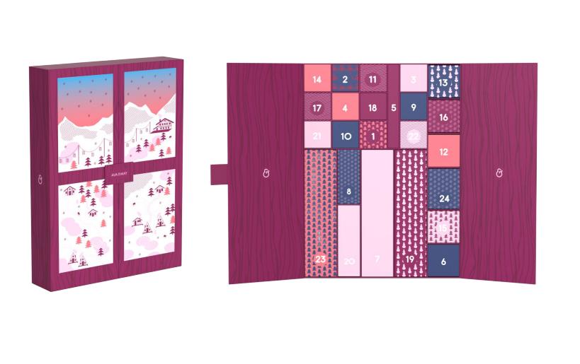 AVA & MAY Adventskalender mit Miniprodukte Duftkerzen, Diffuser, etc.