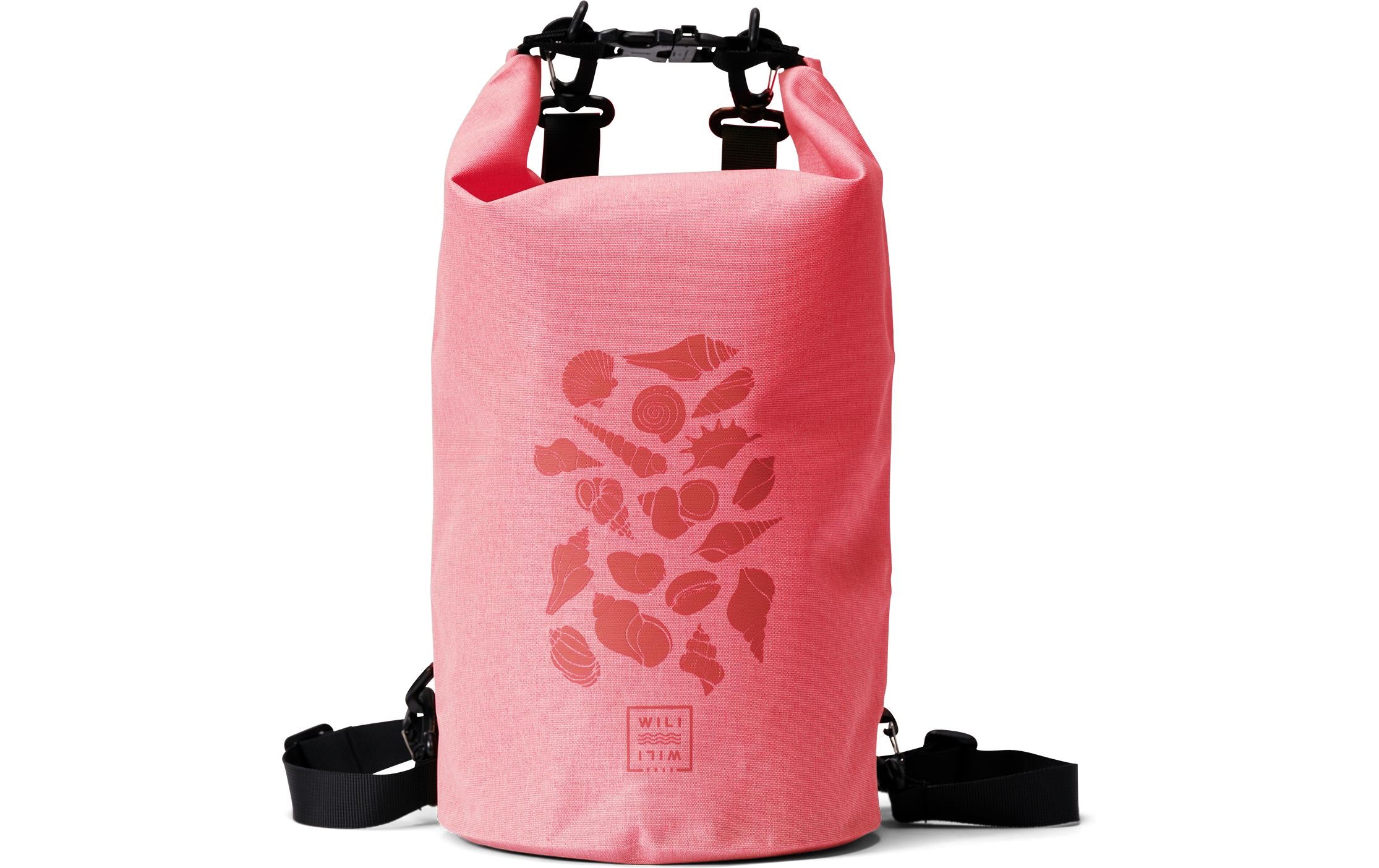 Wili Wili Tree Dry Bag Beach Life 7 Liter, Shell Pink
