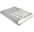 Eskimo Decke Lily 140x200 cm, Grau-Silber 70% Baumwolle, 30%Wolle, waschbar 30 Grad