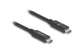 Delock USB4 80 Gbps koaxial 0.5m USB PD3.1, 240W, 16K 60 Hz, E-Marker