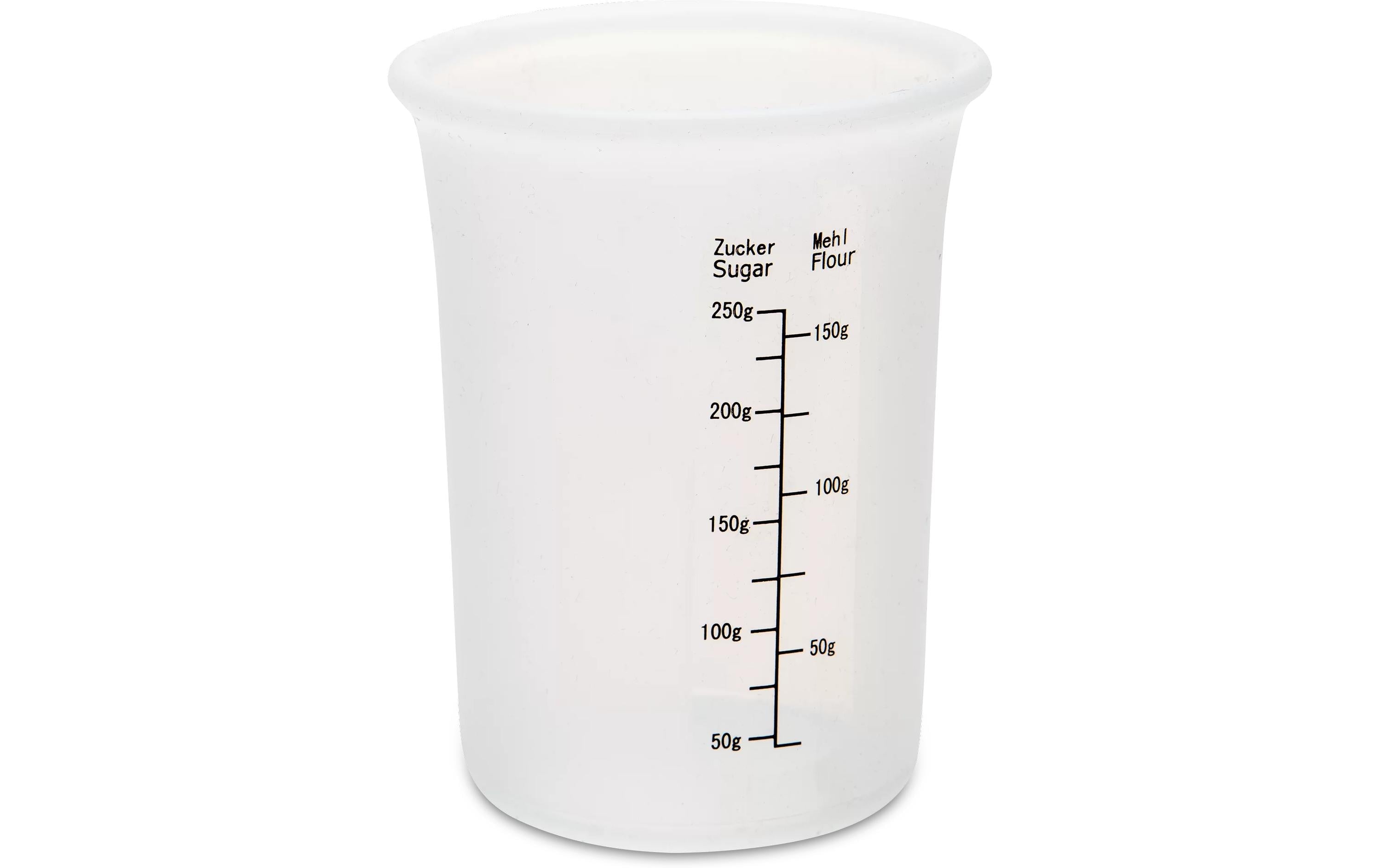 STÄDTER Messbecher 250 ml ø 8x11 cm transparent Silikon