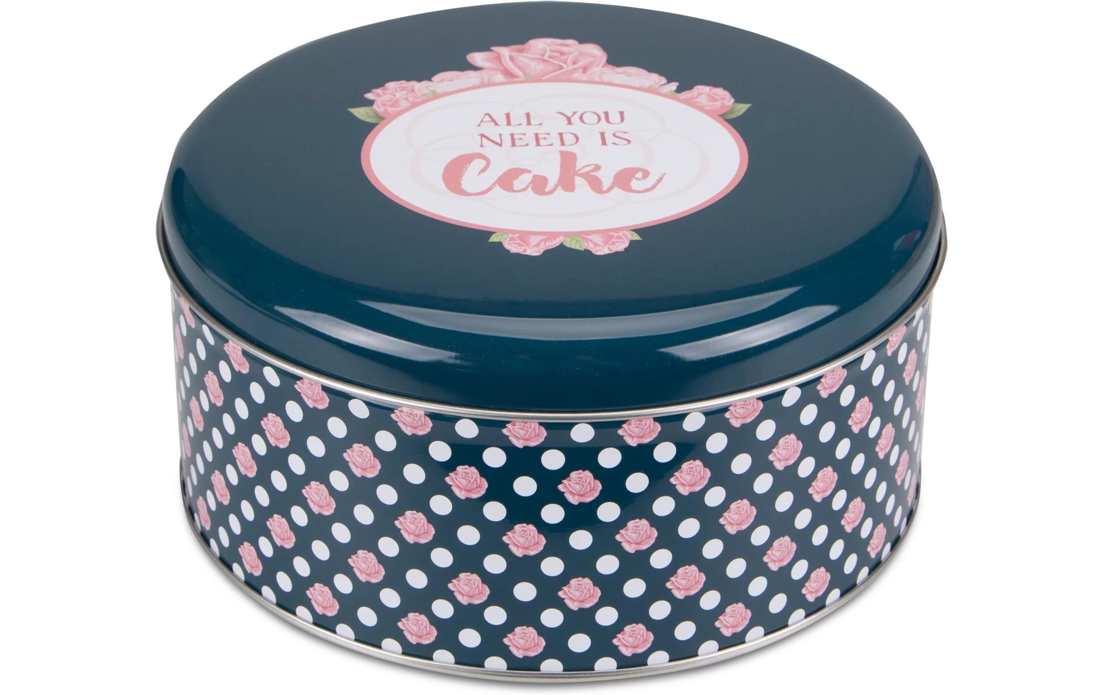 STÄDTER Gebäckdose All you need is Cake ø 16.5x8 cm bunt run