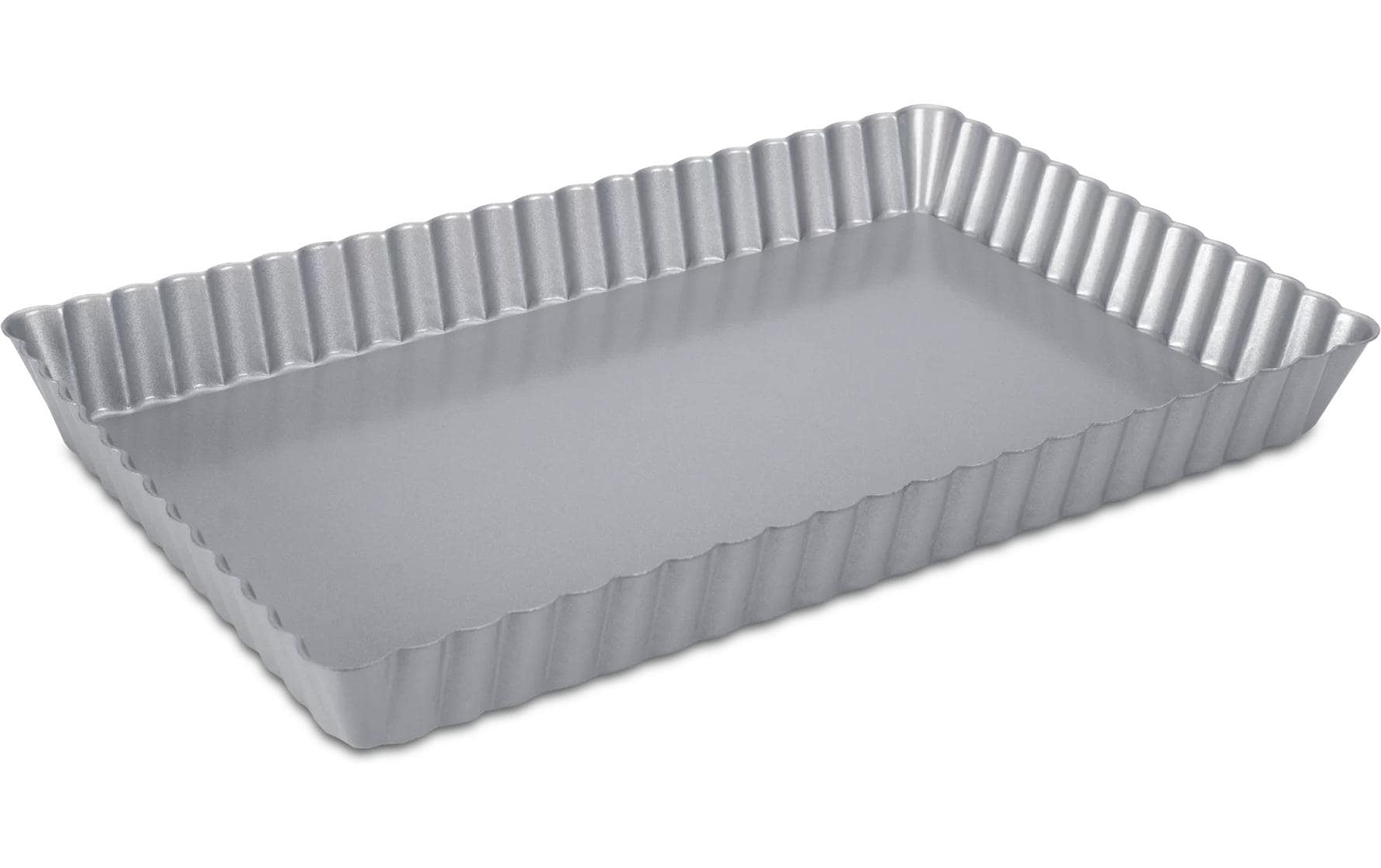 STÄDTER Tarteform mit Hebeboden 28x18x3 cm silber