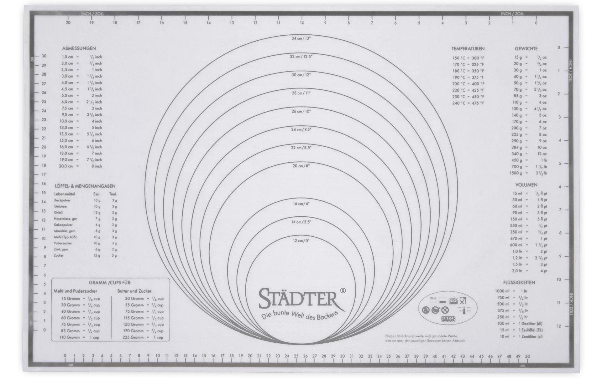 STÄDTER Backmatte Maxi 60 x 40 cm