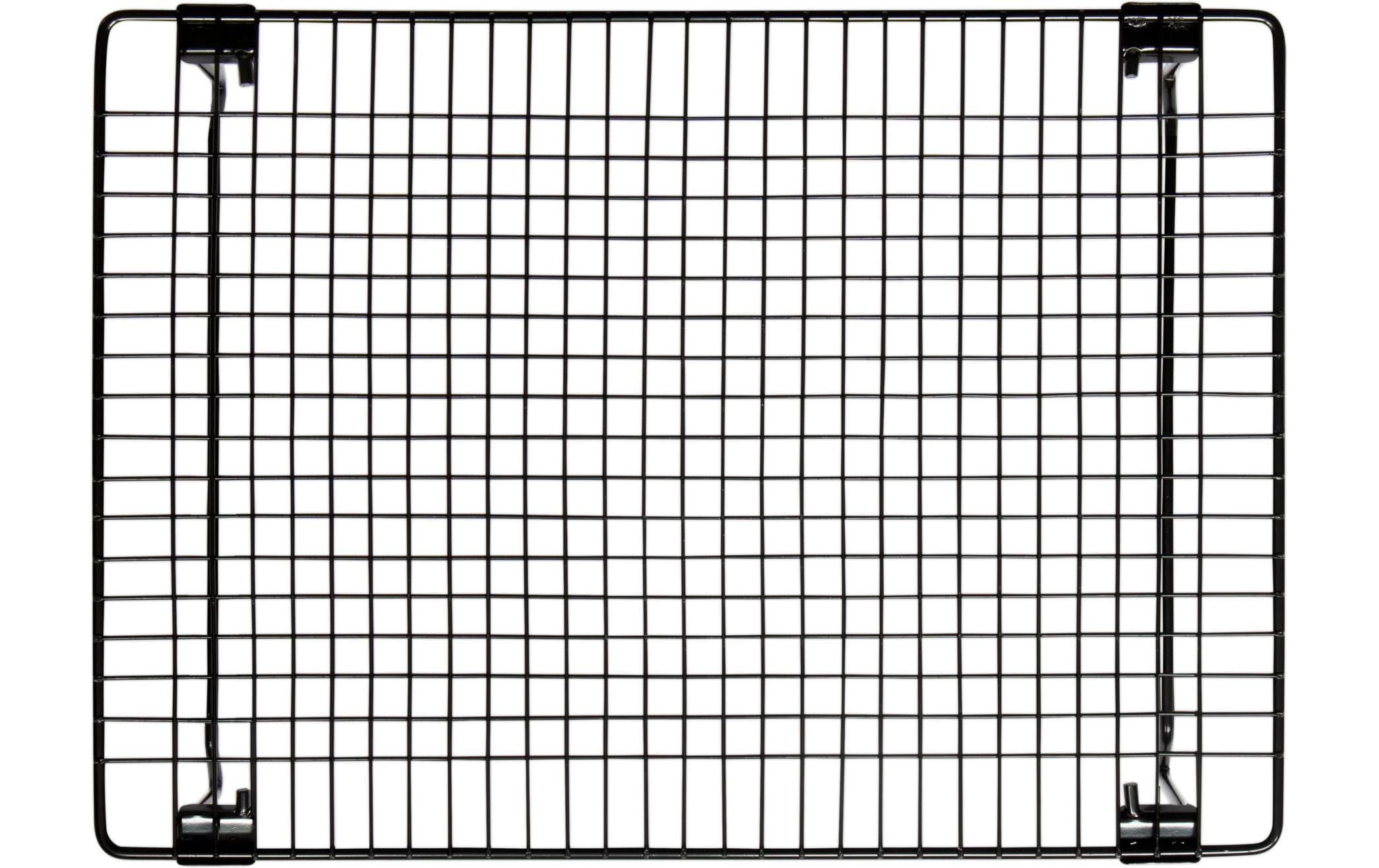 STÄDTER Kuchengitter 34x24x6 cm schwarz rechteckig