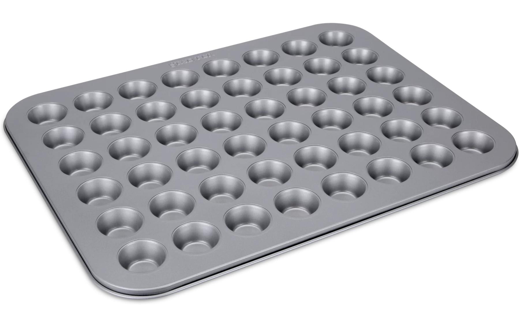 STÄDTER Muffin-Konfekt Blech Mini 40x31 cm 48er silber