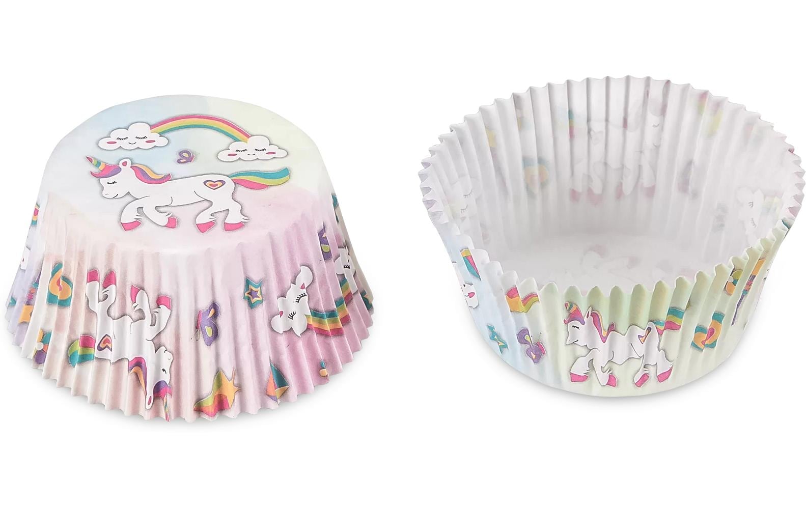 STÄDTER Papierbackförmchen Maxi Einhorn ø 5/7x3 cm bunt 50er