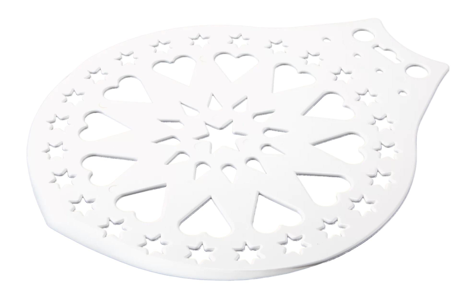 STÄDTER Kuchenheber und Verzierschablone ø 28 cm weiss