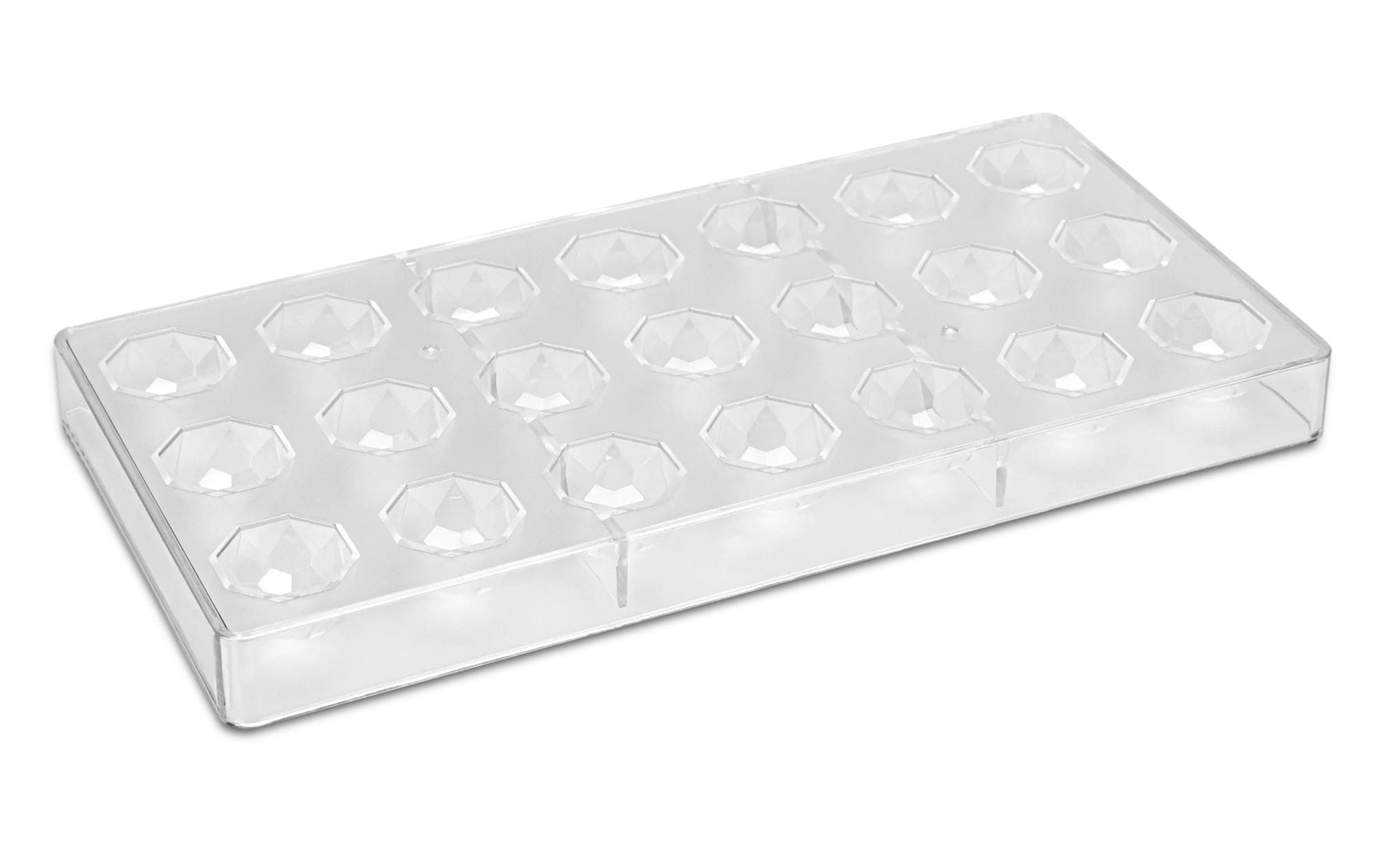 STÄDTER Pralinenform Diamant 13.5x27.5x2.5 cm transparent