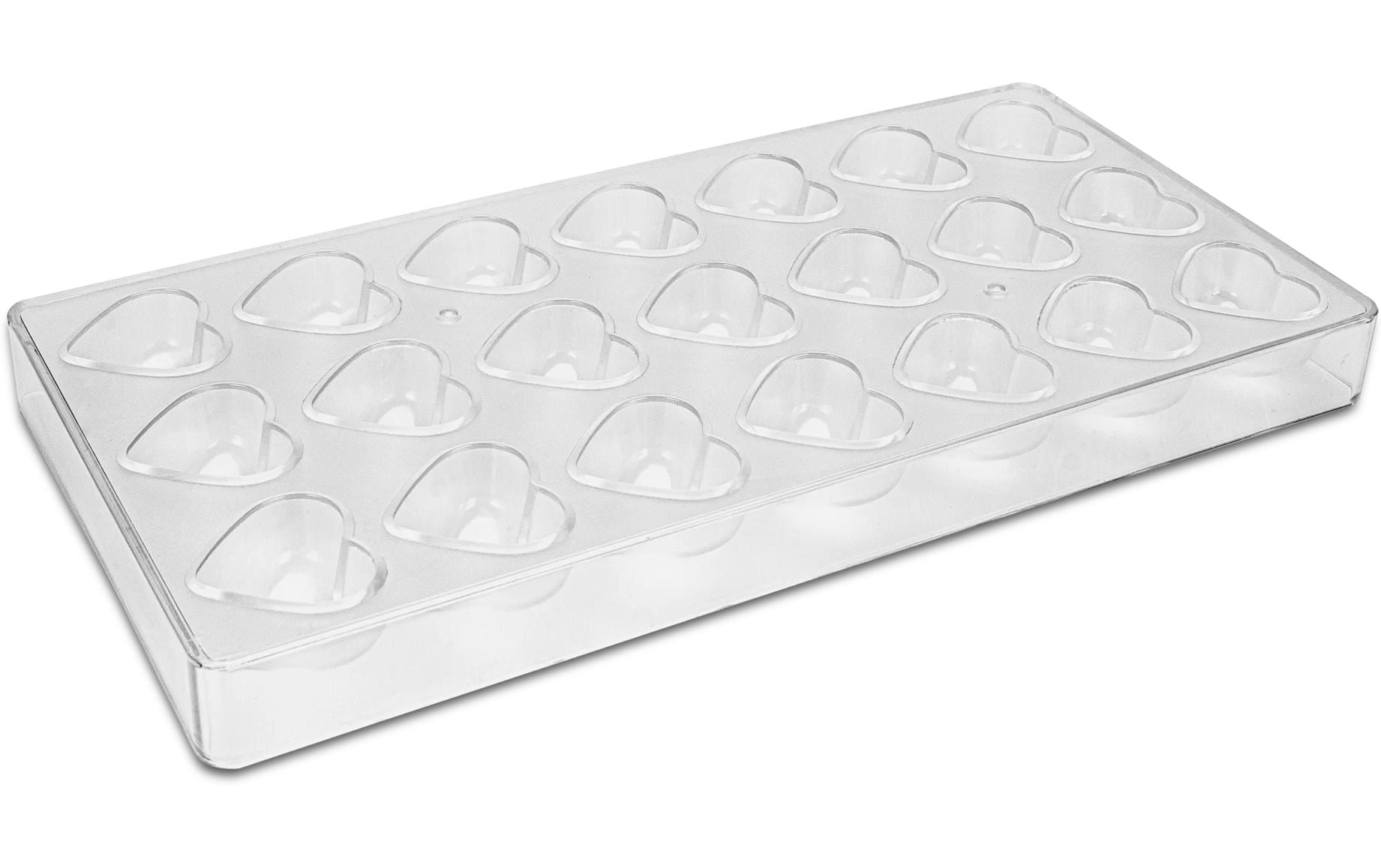 STÄDTER Pralinenform Herz 13.5x27.5x2.5 cm transparent