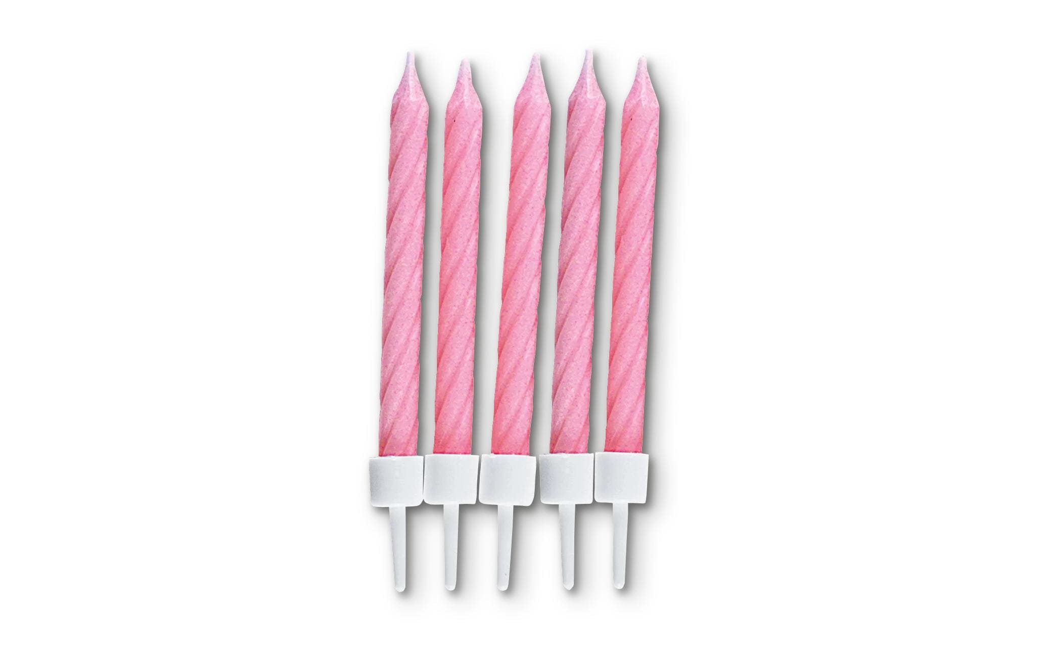 STÄDTER Geburtstagskerzen 7.5 cm Mit  Halter 10 Stk. rosa