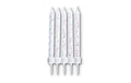 STÄDTER Geburtstagskerzen 7.5 cm Mit Halter 10 Stk. weiss Gl