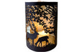 Chalet Windlicht 10x10x15cm schwarz
