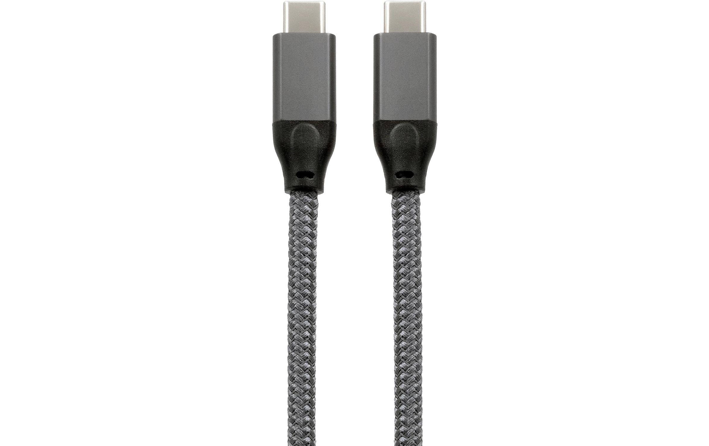 EXSYS EX-K1596-3.0, USB3.2 C-C, 3m, 100W grau ,20 Gbit, USB-C Stecker USB-C Stecker