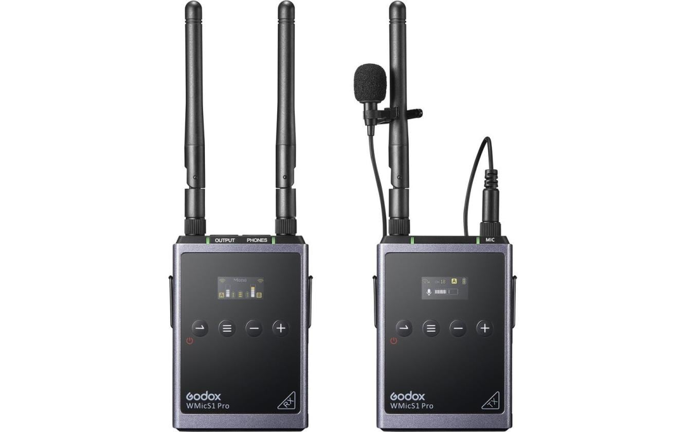 Godox WMicS1 Pro Wireless Omni Lavalier-Mic Camera-Mount TYPE-C Port(5V)
