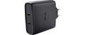 Trust Maxo USB-C 100W GaN 2 Port Wall Charg schwarz