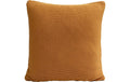 ChicMic Knitted Cotton Pillow Mustard Kissen m. Überzug, gelb, 50x50cm
