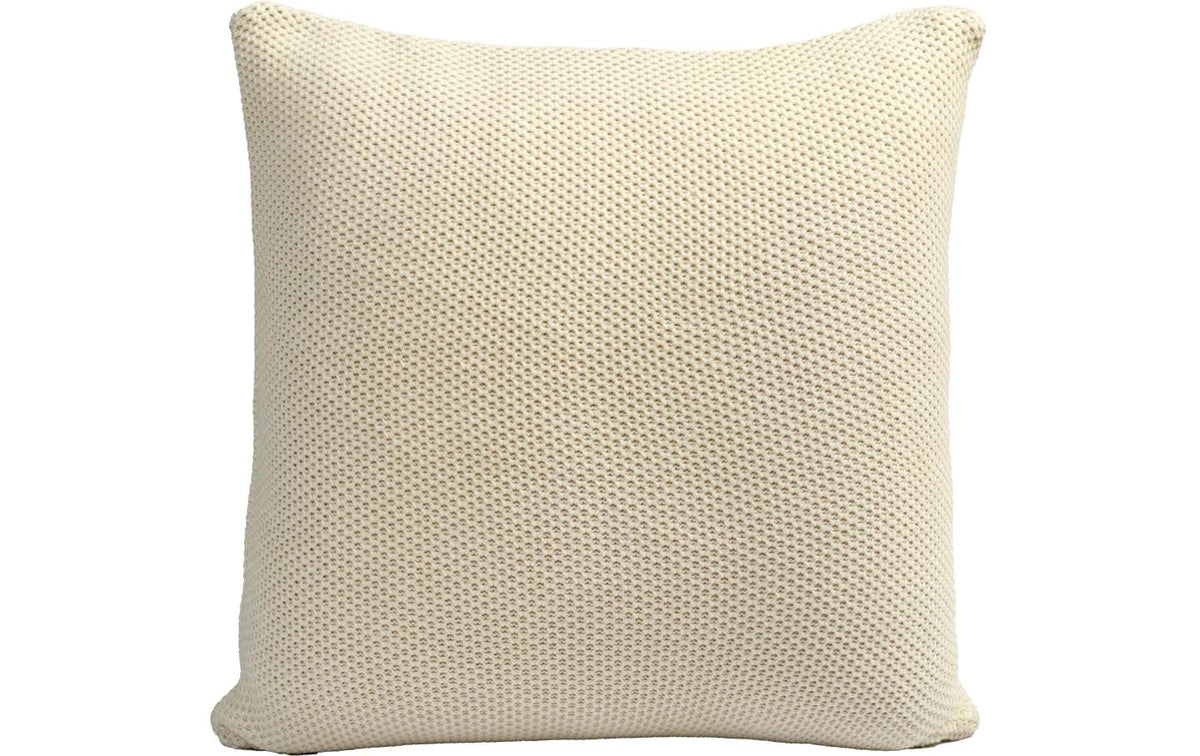 ChicMic Knitted Cotton Pillow Coconut Milk Kissen m. Überzug, ecrue, 50x50cm