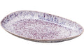 ChicMic Hortensia - Servierplatte weiss/lila 40 x 23 x 4 cm