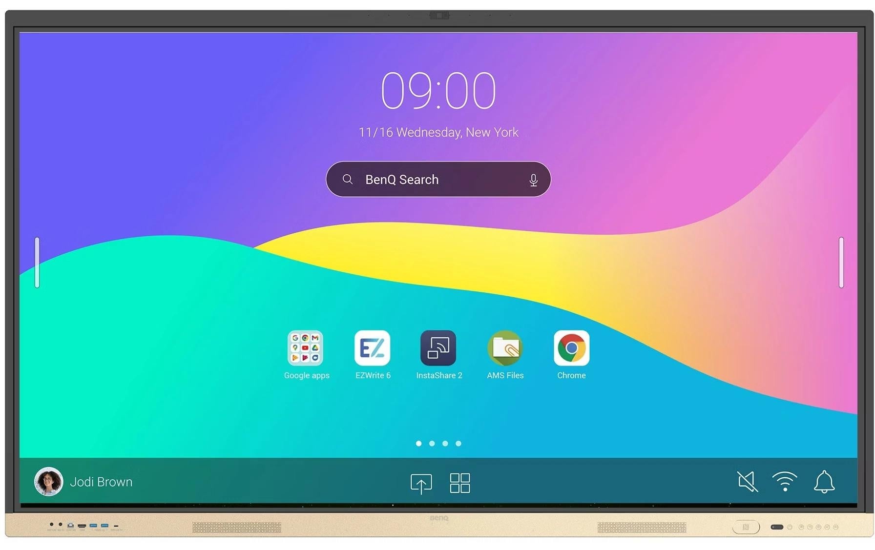 Benq RE6504 LED Interaktiv-Board 65" Touch Display, Ultra HD, 450cd/m2,18/7
