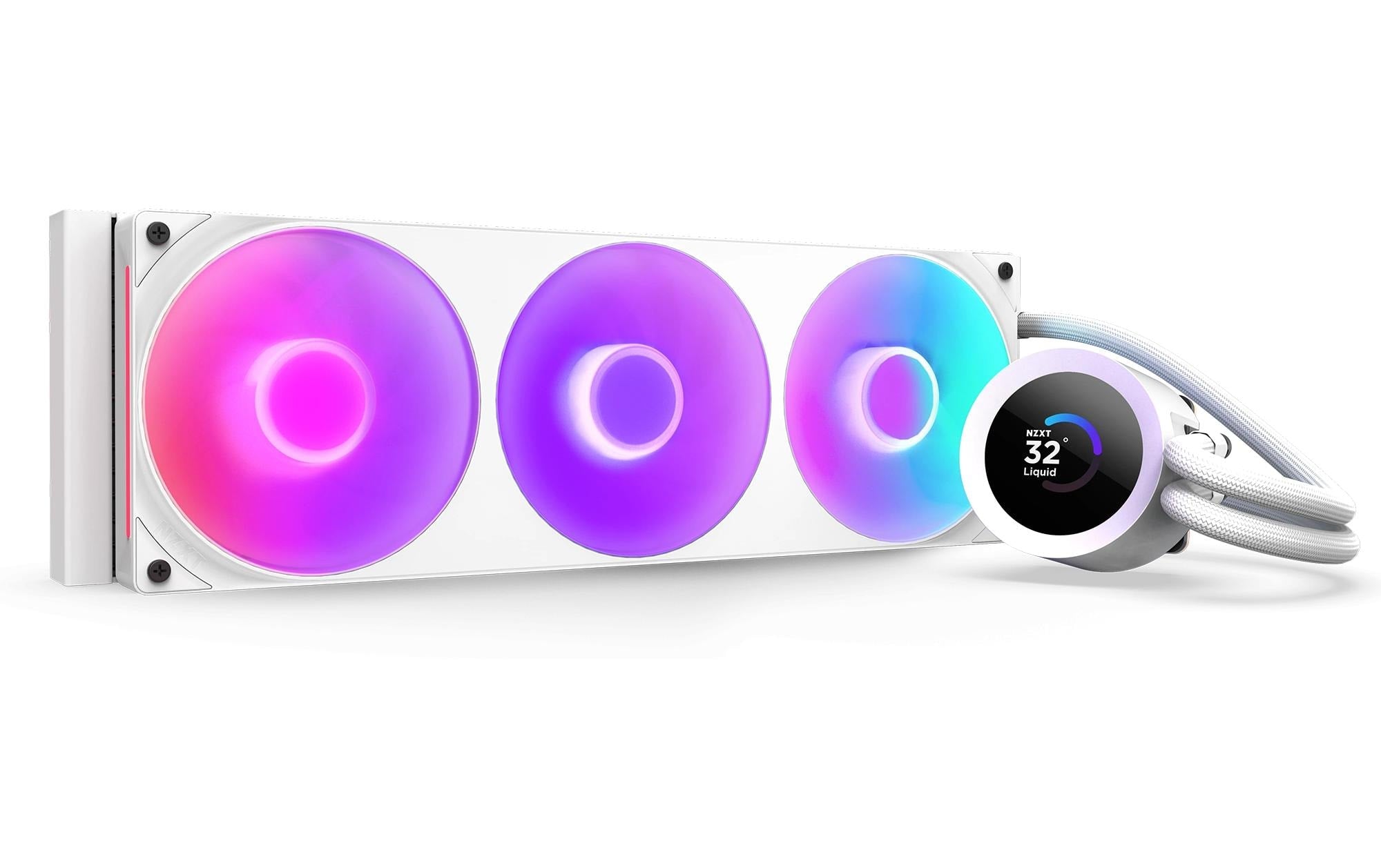 Wasserkühler NZXT Kraken Plus 360 V2 Weiss, AMD und Intel S.