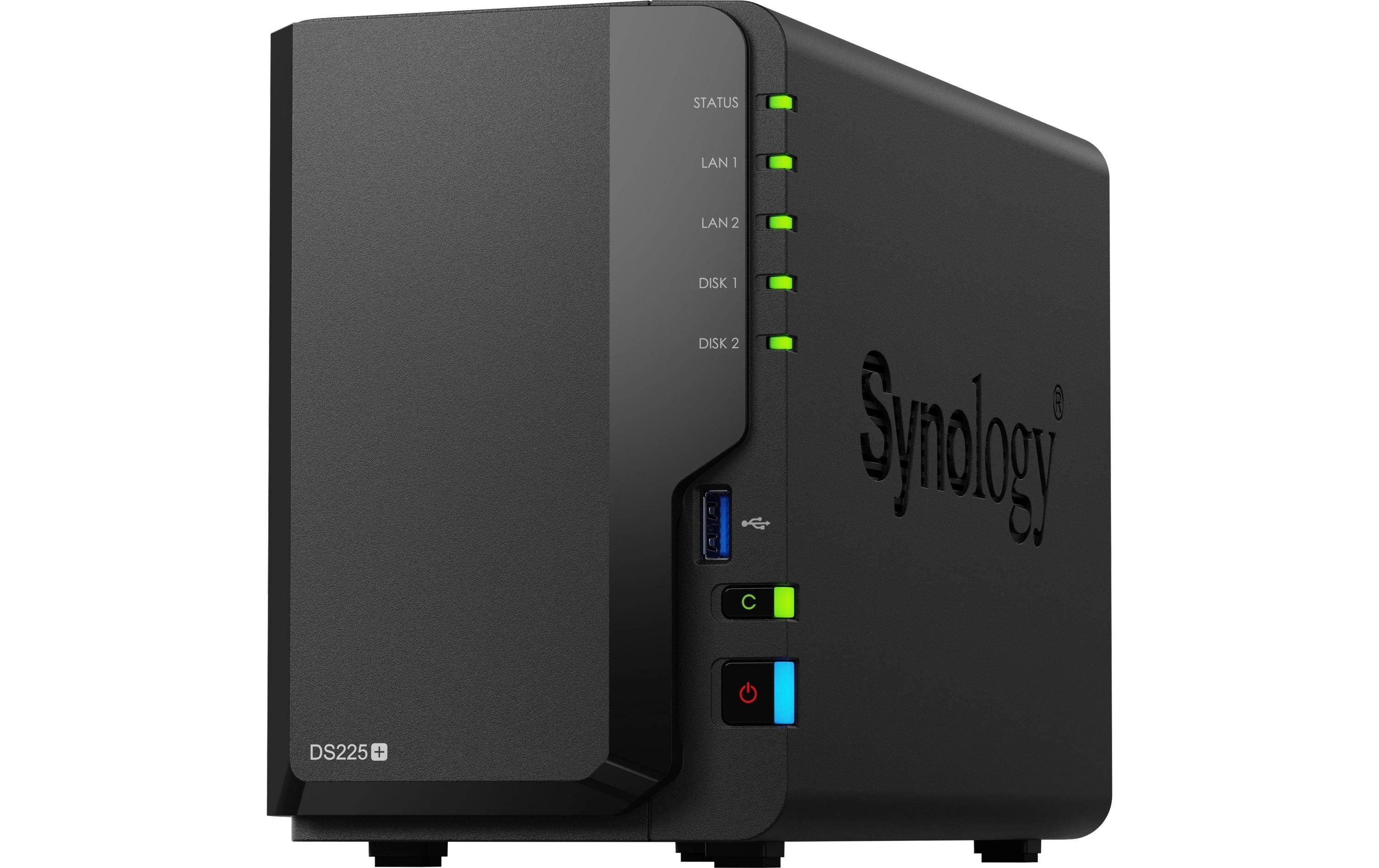 Synology DS225+, 2-bay NAS ohne Harddisk