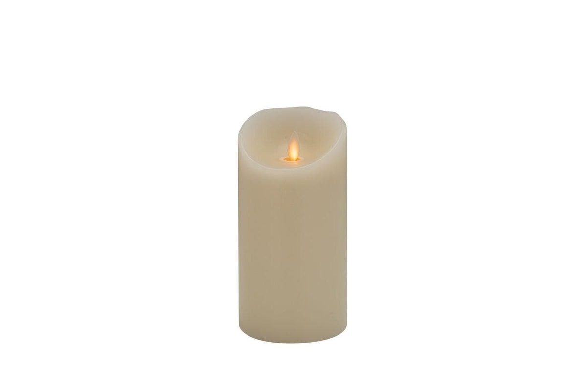 STT Magic Candle M, ivory 1LED ww, 9 x 18cm