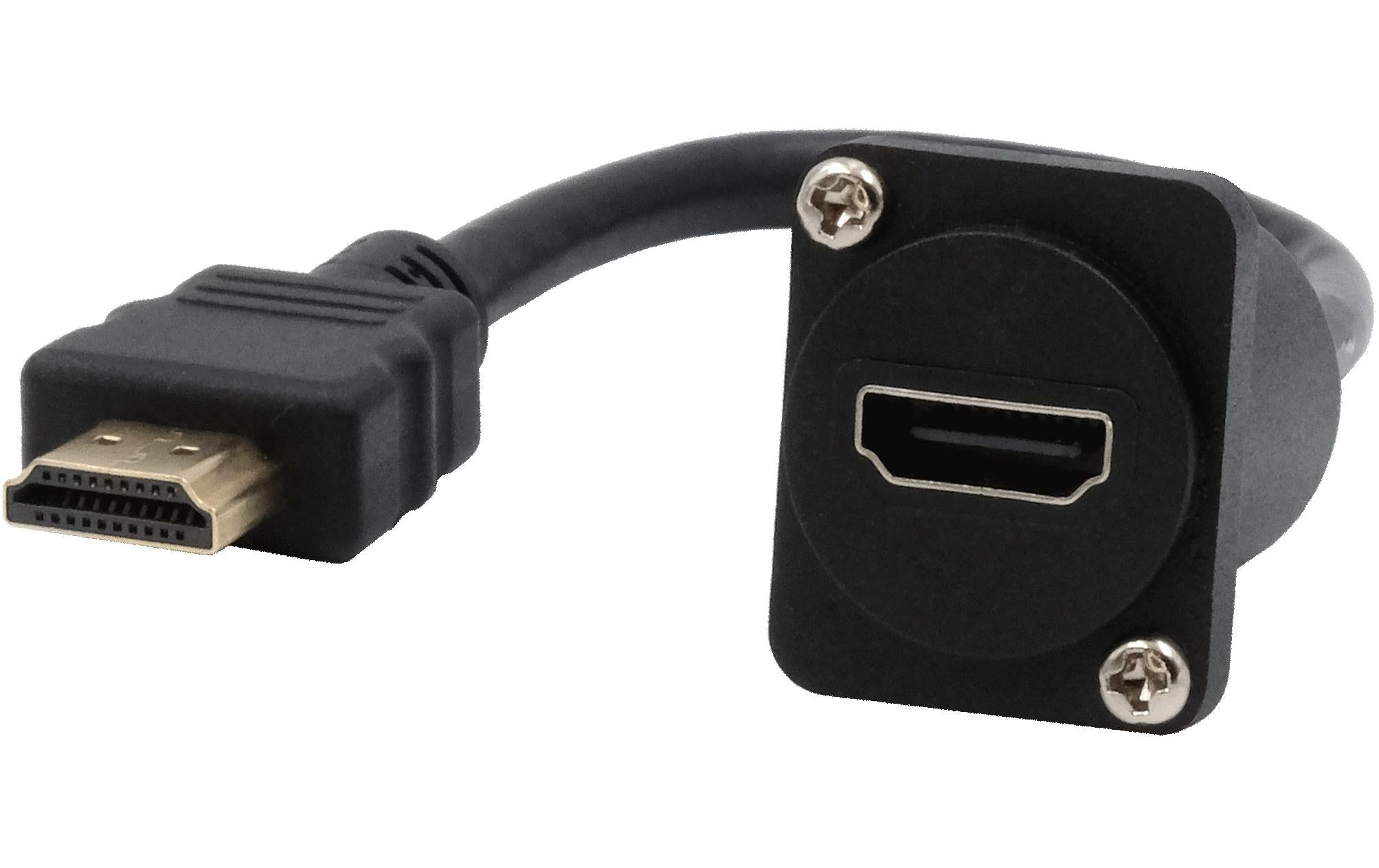 EXSYS EX-49162, D-Typ Adapter HDMI Buchse zu Stecker, 20 cm
