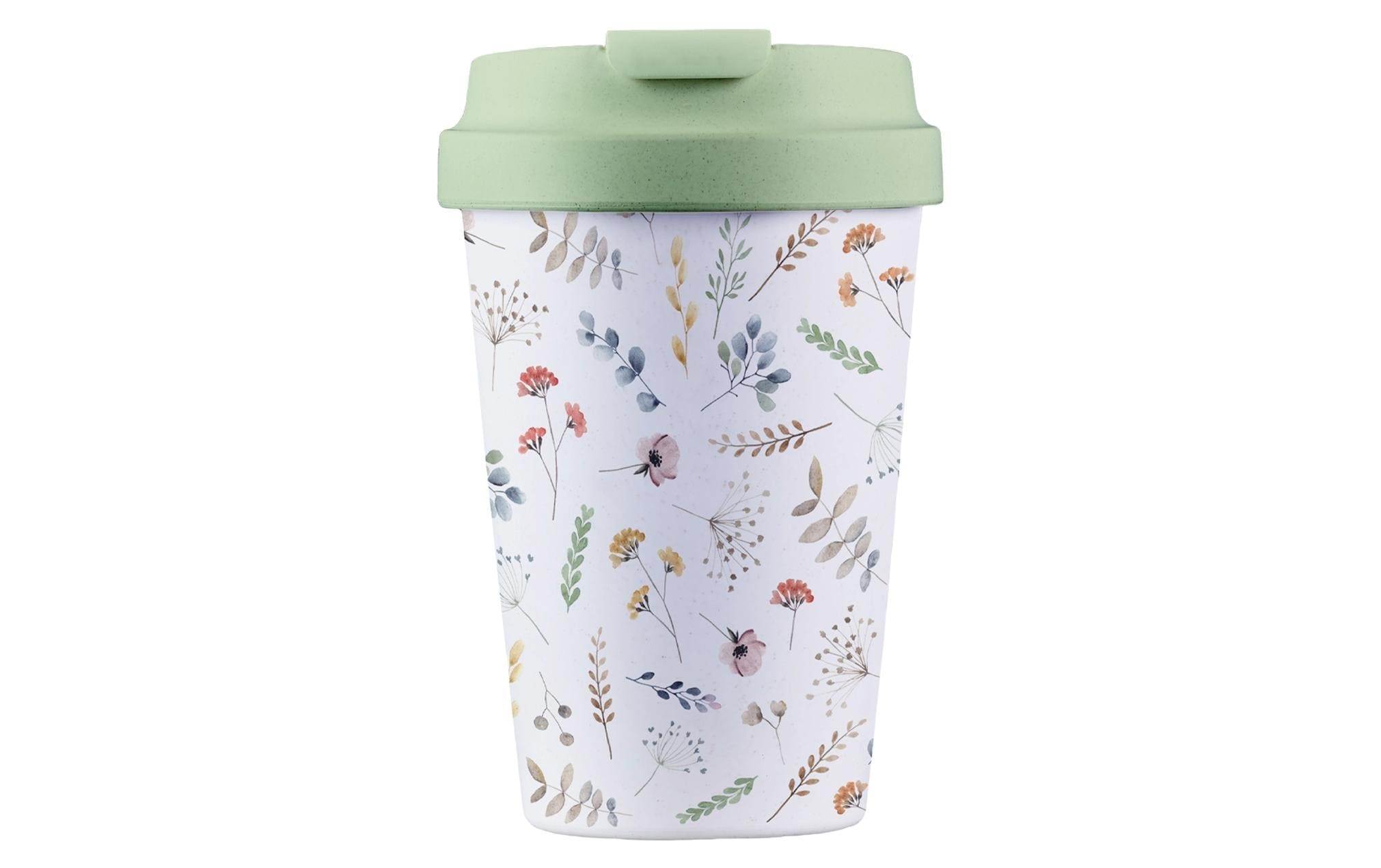bioloco Kaffeebe. Easy C.-Watercolorflowers 350ml, wiederverschliessbarer Deckel