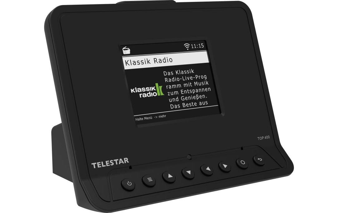 Telestar Smart-Digitalradio-Adapter TOP 400 DAB+, Internetradio, BT, WLAN, App, 3.5 mm