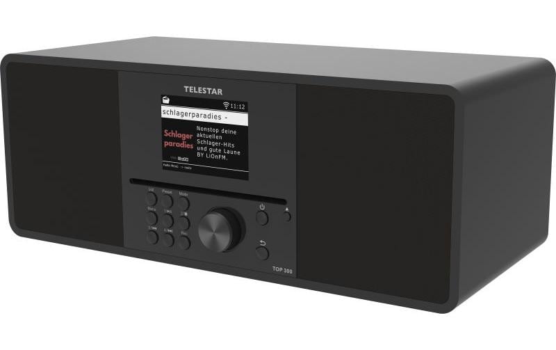 Telestar WLAN-Digitalradio TOP 300 Schwarz, BT 5.3, CD-Player, USB-Rec, App