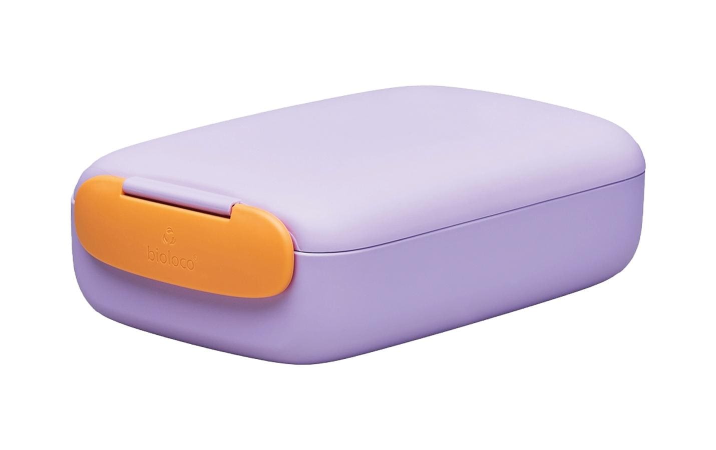 bioloco Lunchbox rectangle -whisper sister 13x19.5x6cm, lila/ orange