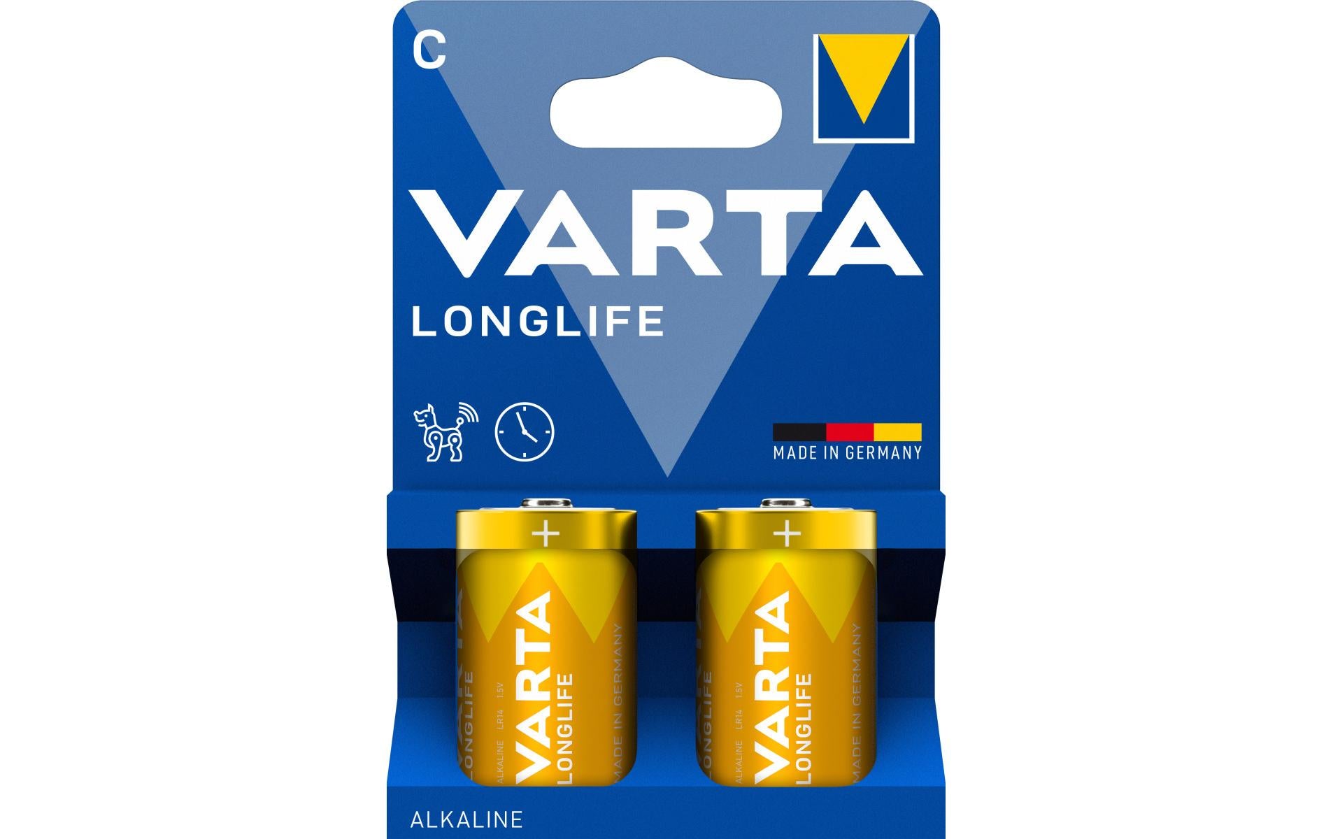 VARTA Batterie Longlife Power C, 2Stk 2 Stück, Blister Verpackung, 1.5V