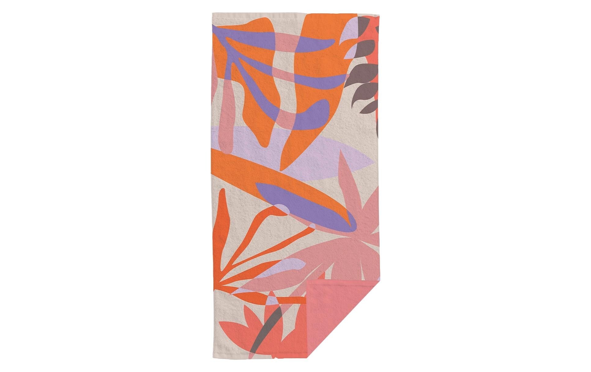 ChicMic Strandtuch - Exotic flowers 90x180cm, 100% Bio Baumwolle, 2 Seiten